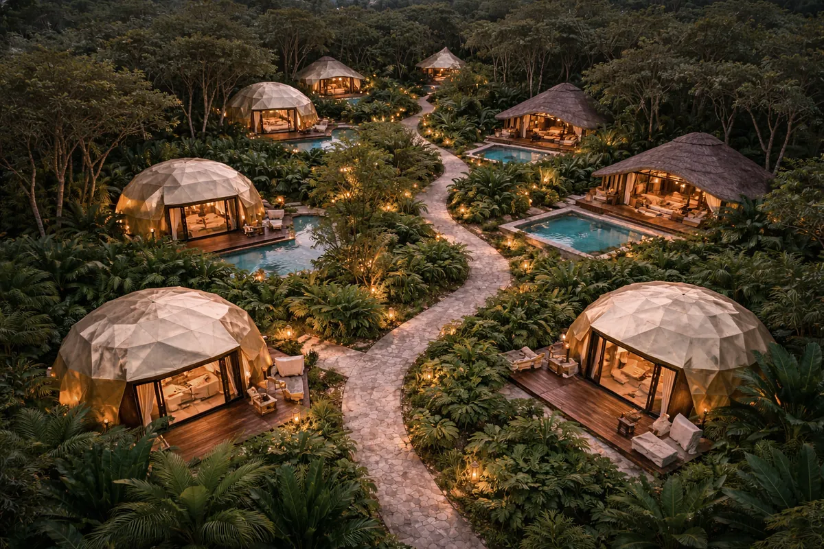 Vista aérea del desarrollo